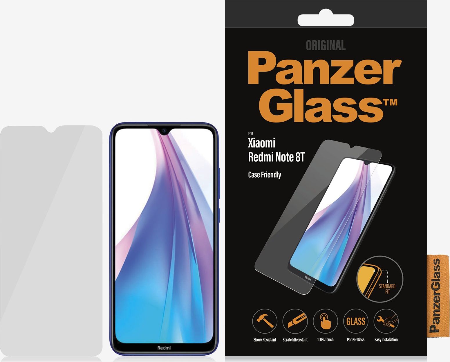 PanzerGlass Szkło hartowane do Xiaomi Redmi Note 8T Case Friendly (8023)