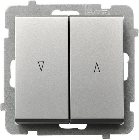 Ospel Łącznik żaluzjowy Sonata 10AX 2200W srebro mat (ŁP-7R/m/38)