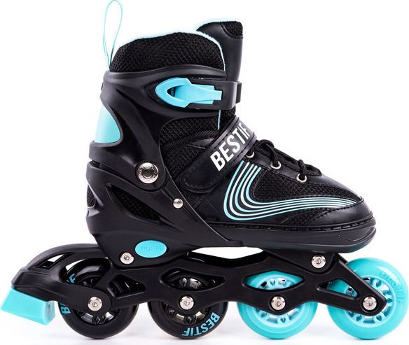 Rolki Bestif BRS06 z wymienną płozą regulowane czarne r. 38-41