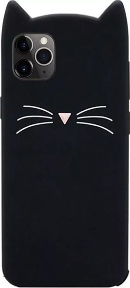 GEL ETUI DO IPHONE 13 MINI CASE OBUDOWA COVER POKROWIEC FUTERAŁ CZARNY KOTEK