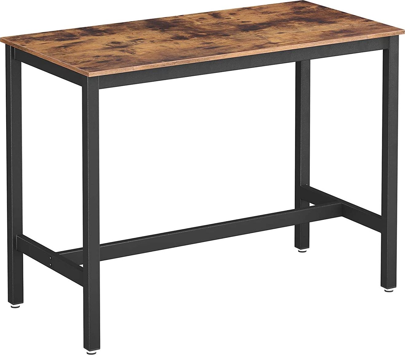 Songmics Stolik barowy stół kuchenny w stylu industrialnym 120x60x90 cm VASAGLE