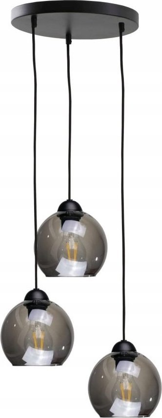Lampa wisząca Keter Lighting Lampa wisząca 3xE27 YUNO BLACK
