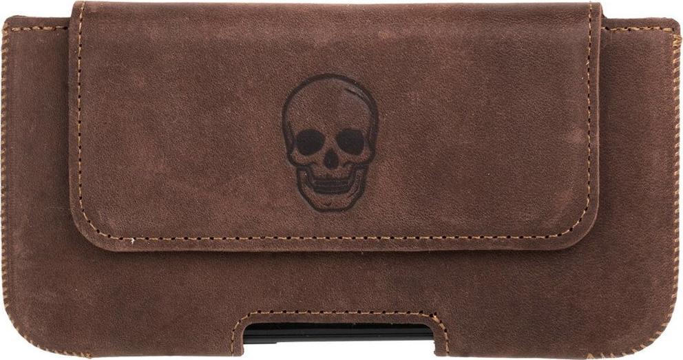 Surazo Belt case - Orzechowy - Czaszka Samsung Galaxy S5 Mini