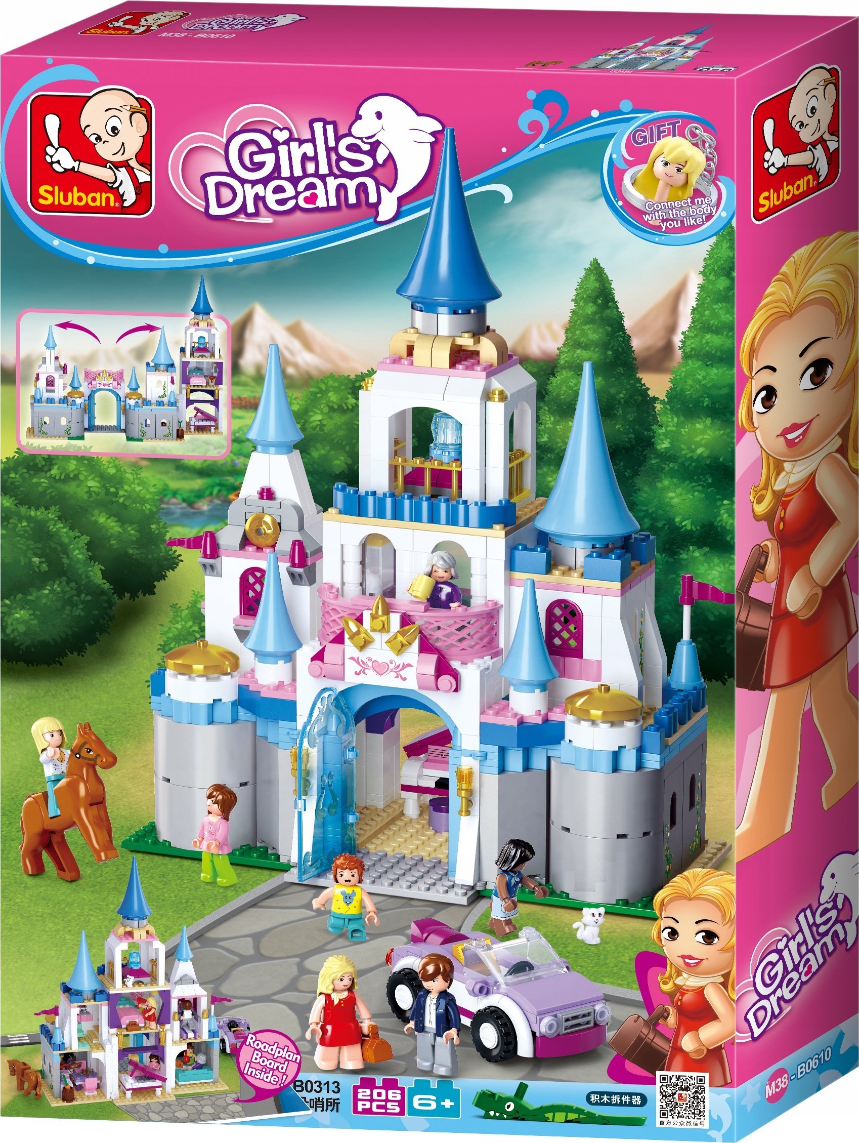 Sluban BLOCKS SLUBAN GIRLS DREAM CASTLE 815 PC