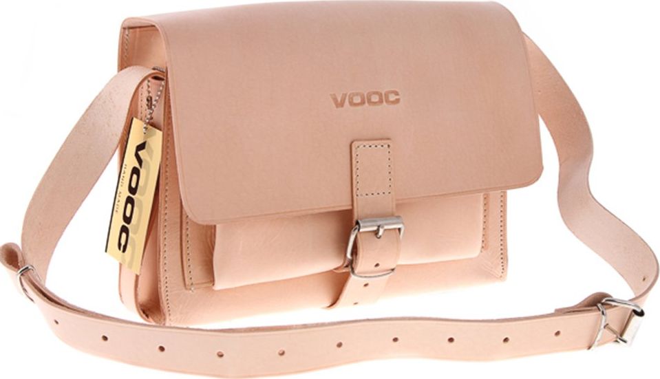 Kemer Listonoszka skórzana KEMER VOOC Vintage P32 Beżowa uniwersalny