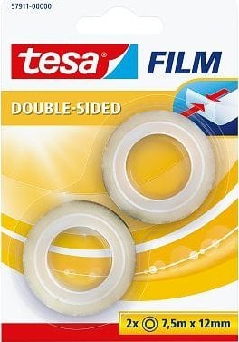 Tesa tesafilm rolka 7,5m 12mm dwustronny blister 2szt.