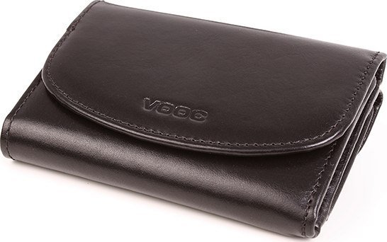 VOOC Elegancki portfel damski ze skóry PPD9 BLACK