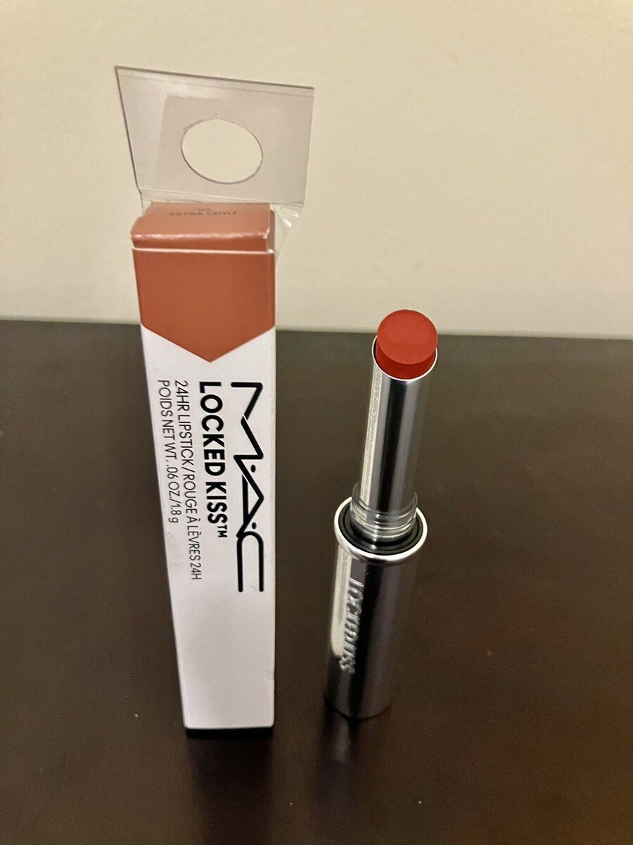 MAC, Locked Kiss 24HR, Stick, Cream Lipstick, 99, Extra Chilli, 1.8 g For Women