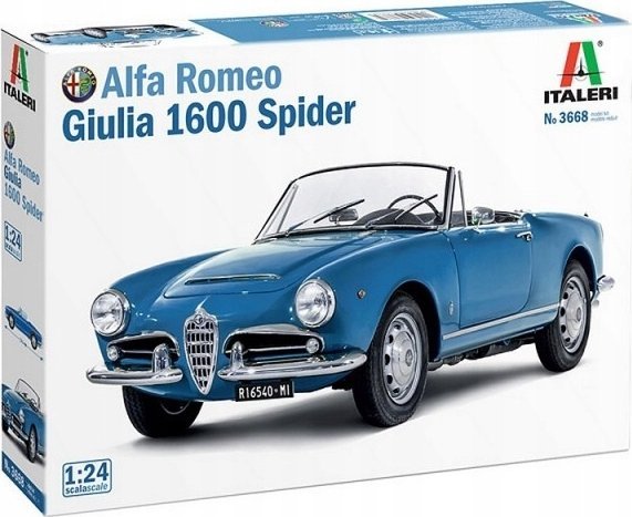 Italeri Model plastikowy Alfa Romeo Giulia 1600 Spider 1/24