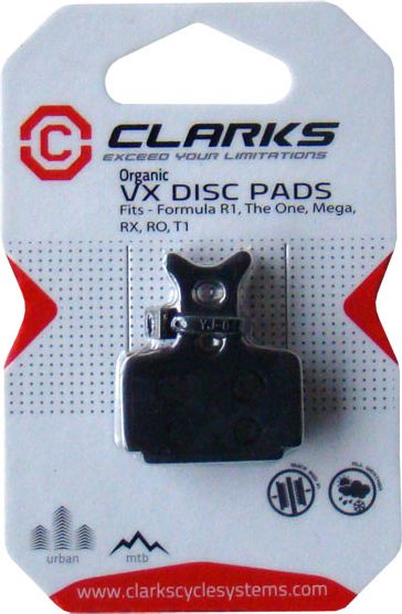 Clarks Okładziny hamulcowe FORMULA (One, R1, Mega, RX, R0, T1) organiczne