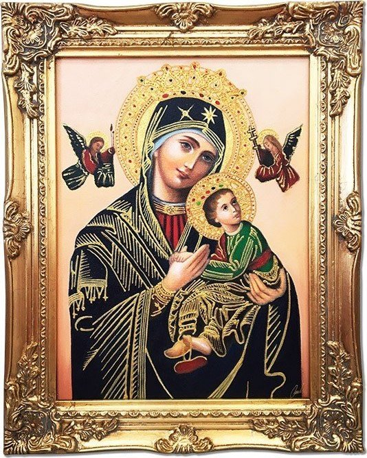 Art-Pol Obraz Matki Boskiej Nieustającej Pomocy 37x47cm obraz olejny ręcznie malowany