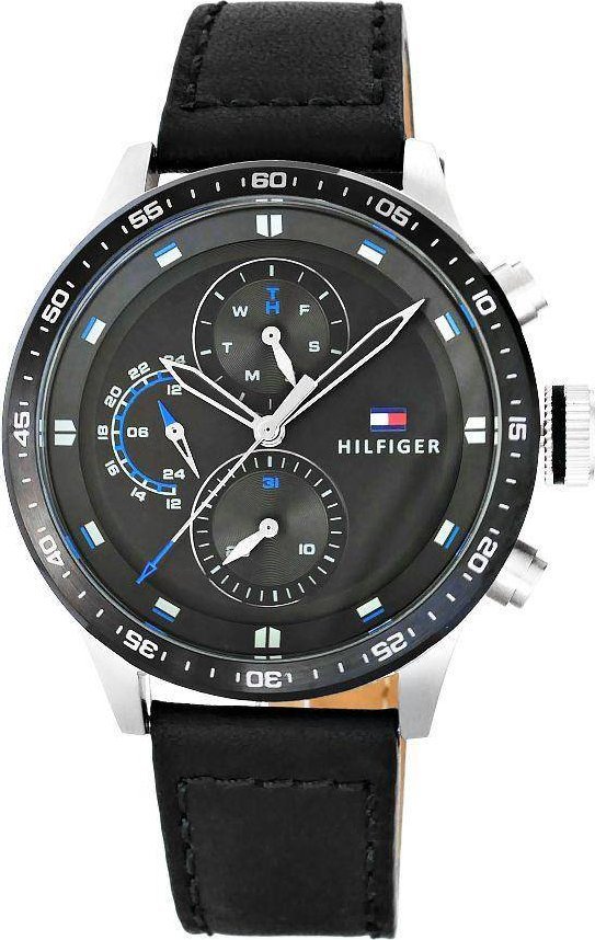 Zegarek Tommy Hilfiger Zegarek Męski Tommy Hilfiger 1791810 Czarny pasek