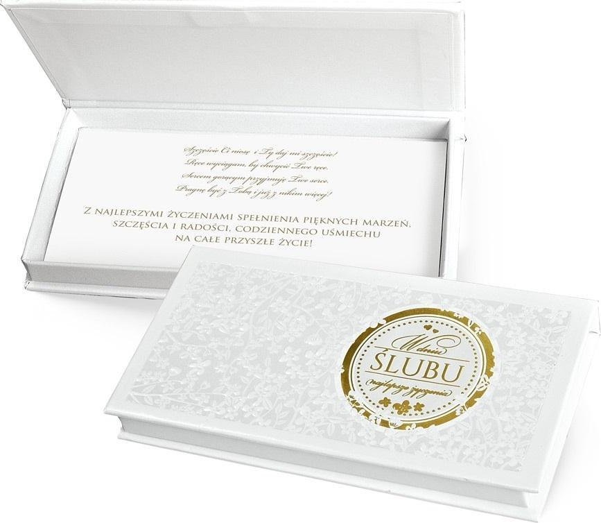 Pudełko ozdobne na banknoty Ślub