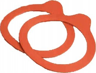 Plast Team Pakning til Weck Ø6,7cm 10stk/pak rød - (10 stk.)