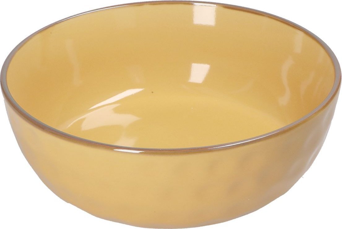 NPC Polska Rose&Tulipani Zestaw 4 misek do sałatek z kamionki 20 cm żółty