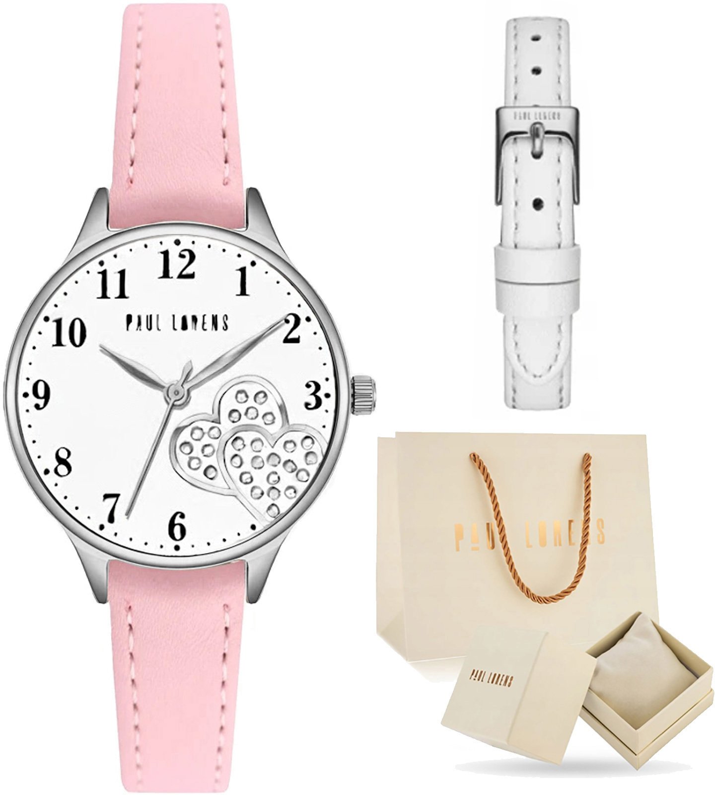 Zegarek dziecięcy Paul Lorens MILA z dwoma paskami (R/B/SK)