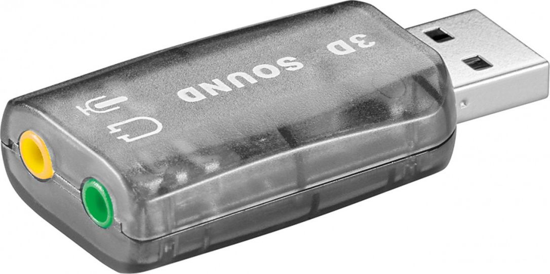 Karta dźwiękowa Goobay USB-Soundcard 2.0 (68878)