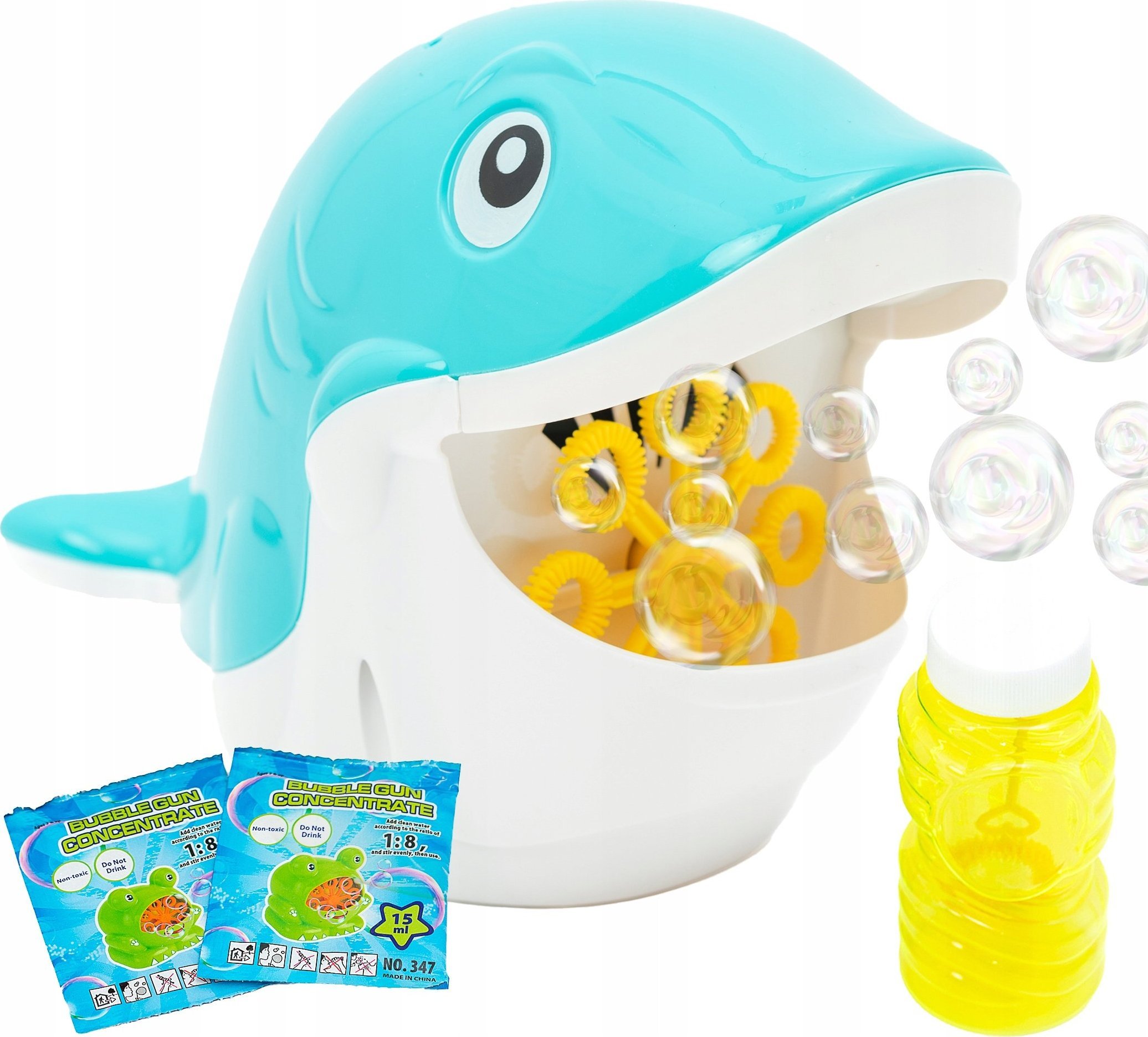 Ciuciubabka Bańki mydlane Aparat do baniek mydlanych Rekin 0475