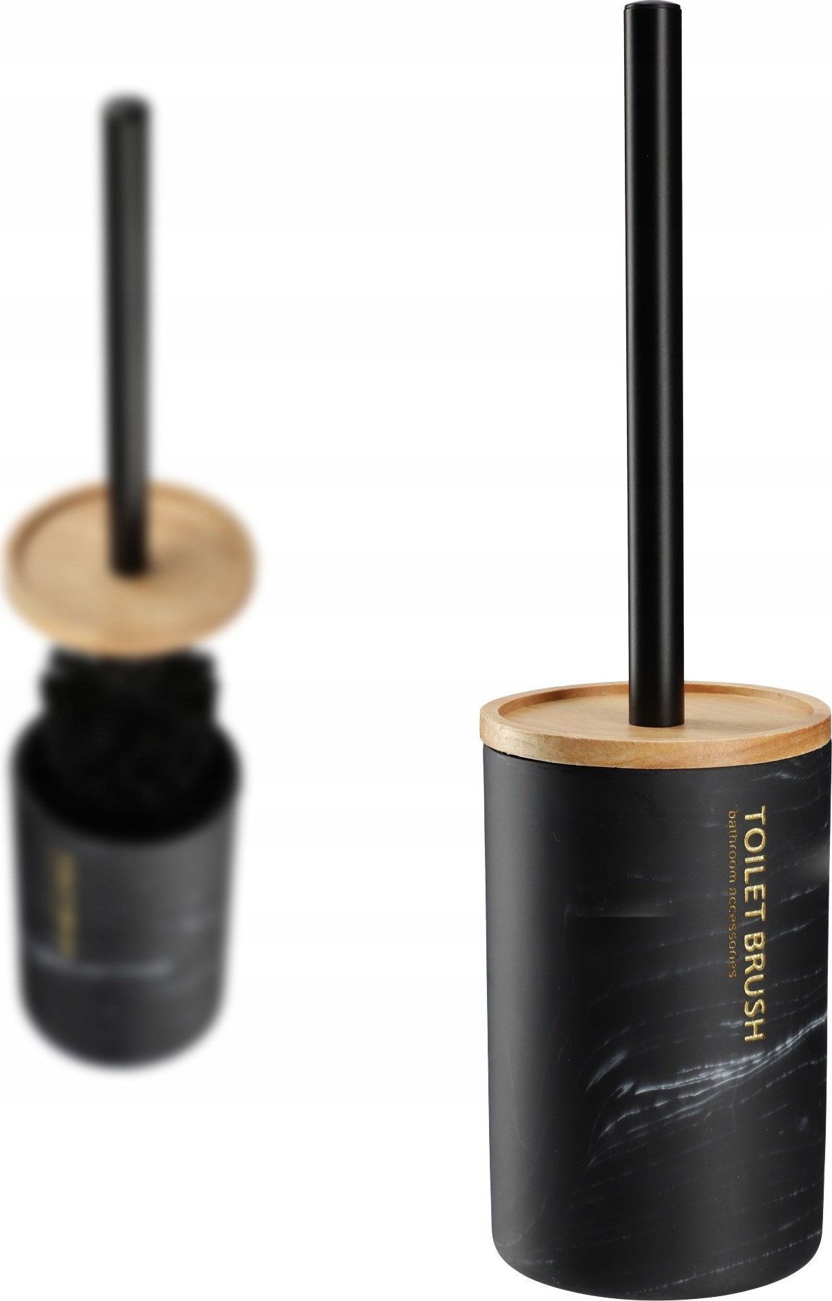 KADAX KADAX Szczotka Wc Toaletowa Toalety Czarna Marmur