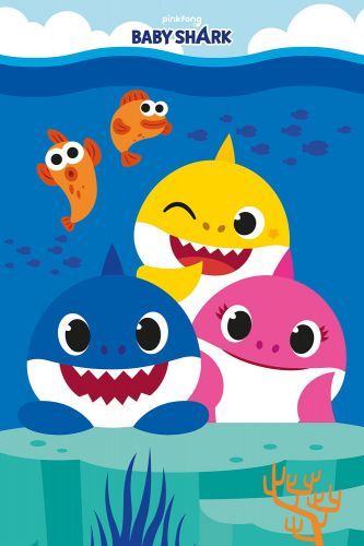 Darymex Koc polarowy 100x150 Super Baby Shark