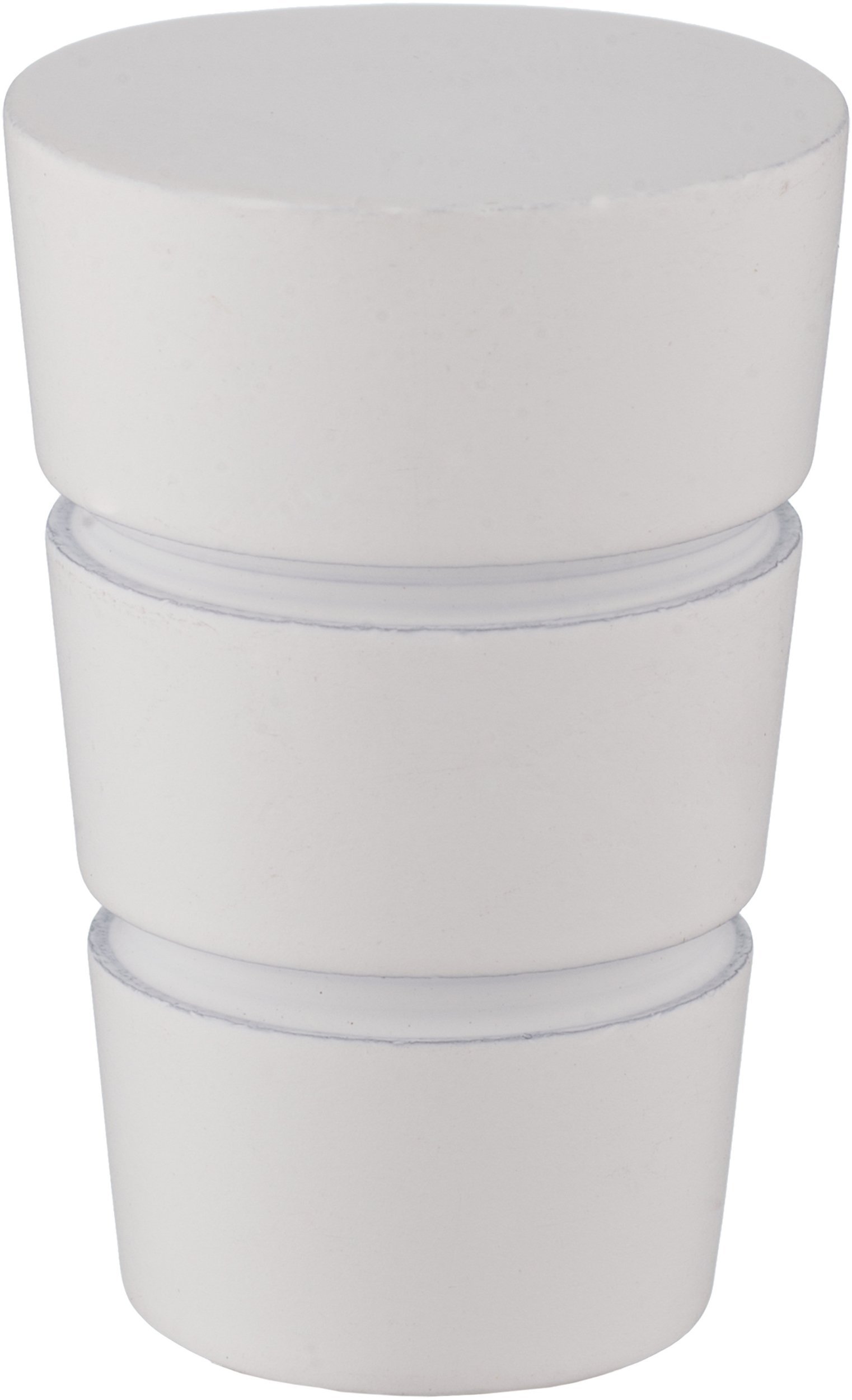 CURTAIN ROD FINIAL WALEC BASIC D19 M.WH