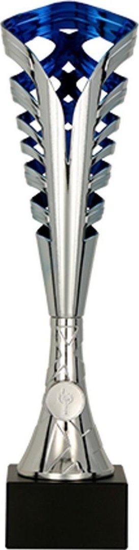 Victoria Sport Puchar plastikowy srebrno-niebieski