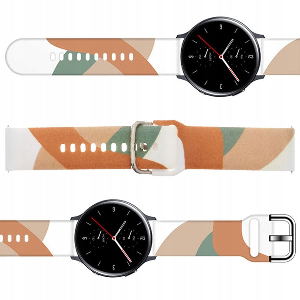 Pasek Strap Moro do Samsung Galaxy Watch 40 / 41 / 42 / 43 / 44 mm silikonowa bransoletka opaska do zegarka - wzór 3