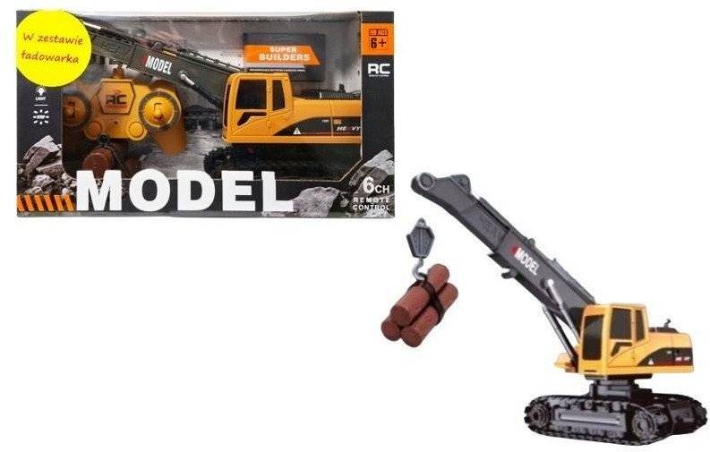 Dźwig gąsienicowy z pilotem i ładowarką