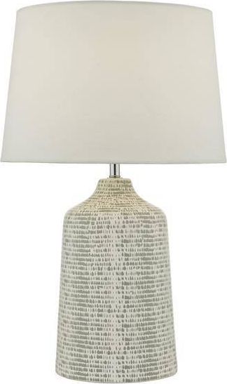 Lampa stołowa DAR VONDRA Lampa Stołowa Kolor Biały i Kolor Szary