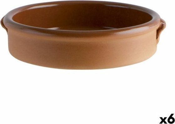 Bigbuy Cooking Garnek Ceramika Brązowy (25 cm) (6 Sztuk)