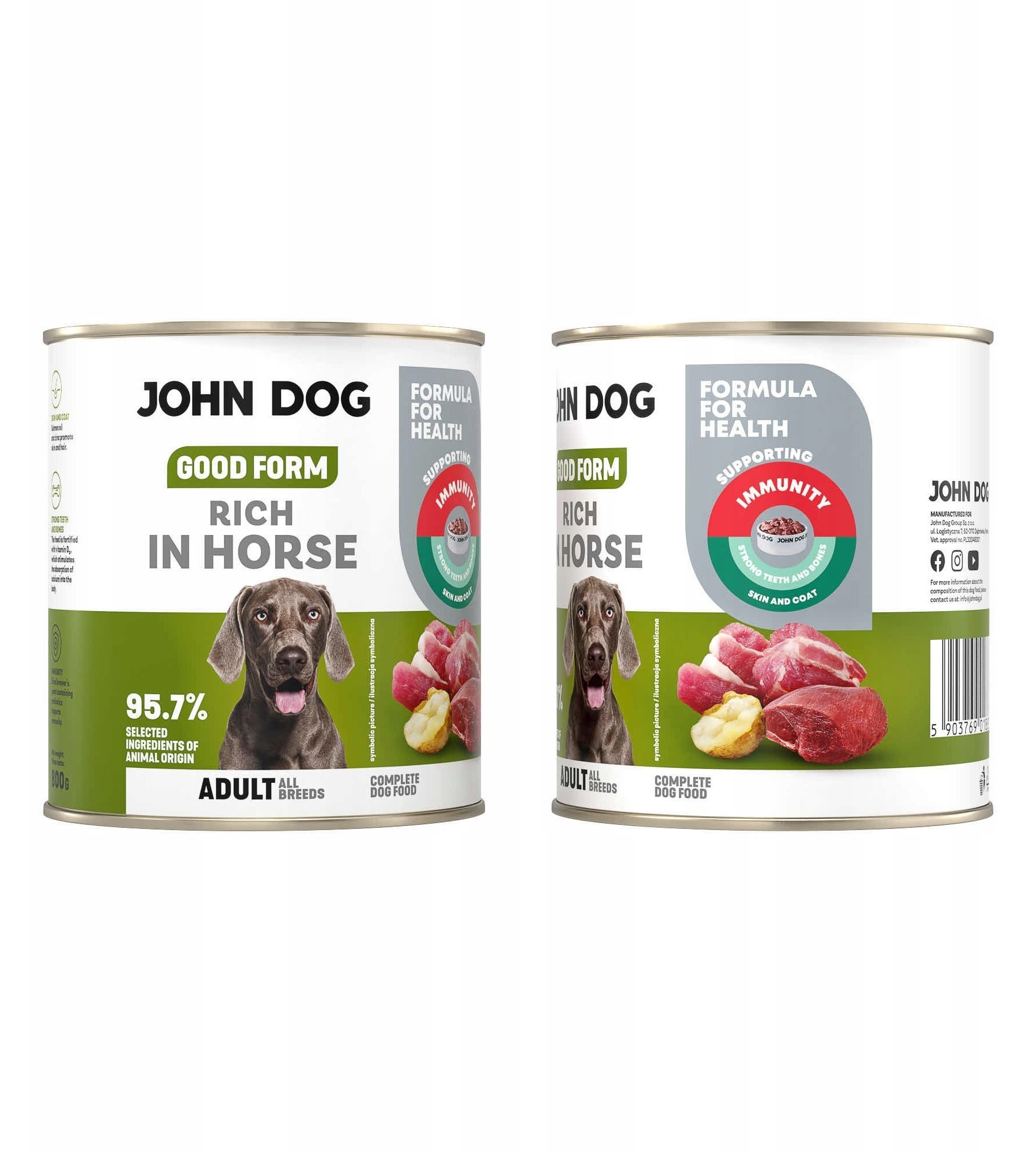 John Dog GOOD FORM DOROSŁY KONINĘ KARMA 800g