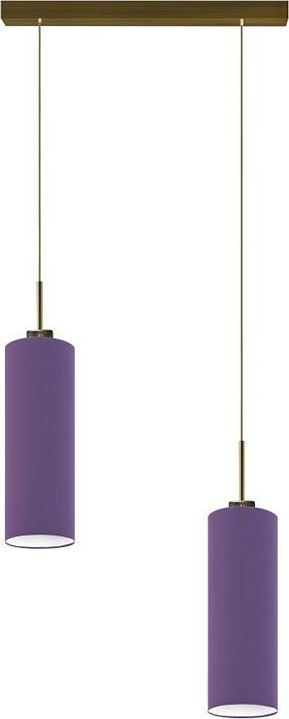 Lampa wisząca Lumes Lampa wisząca z dwoma zwisami na złotym stelażu - EX369-Maderix - 18 kolorów Ecru