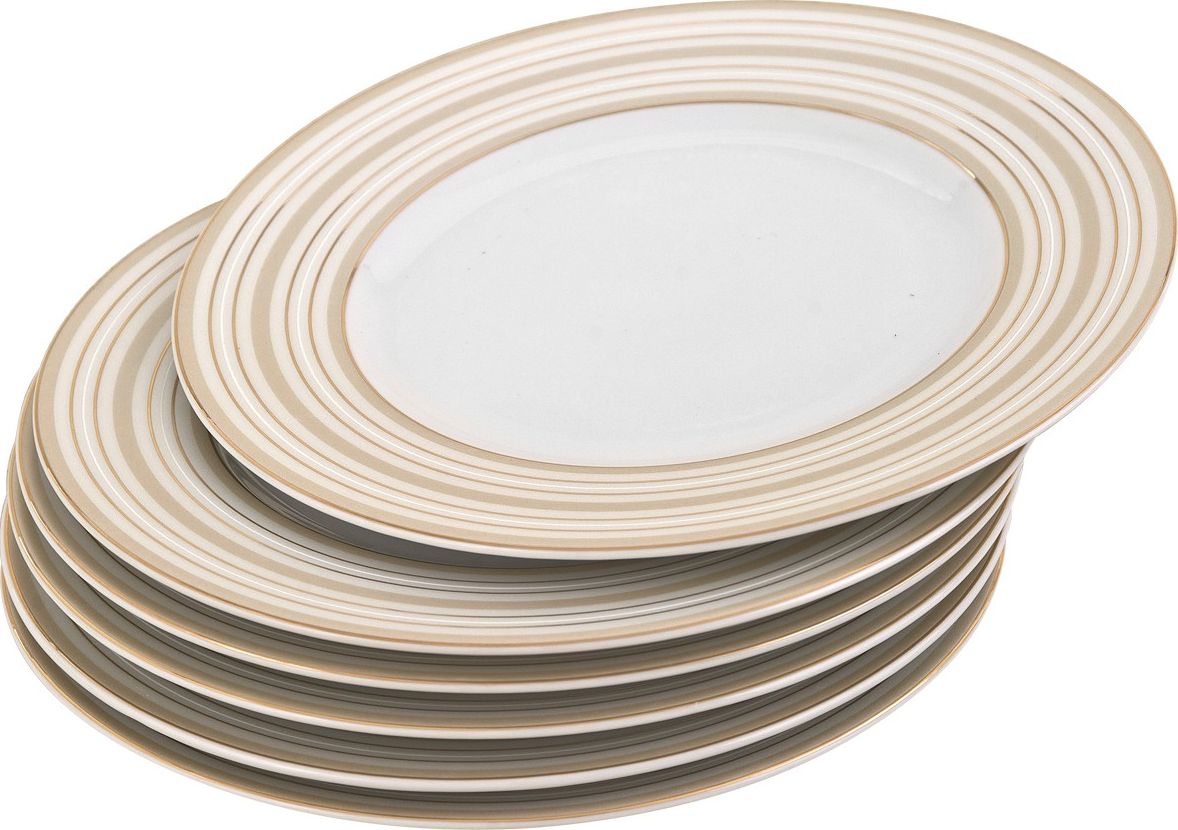 Kristoff Komplet 6 talerzy 20cm Marcus Gold