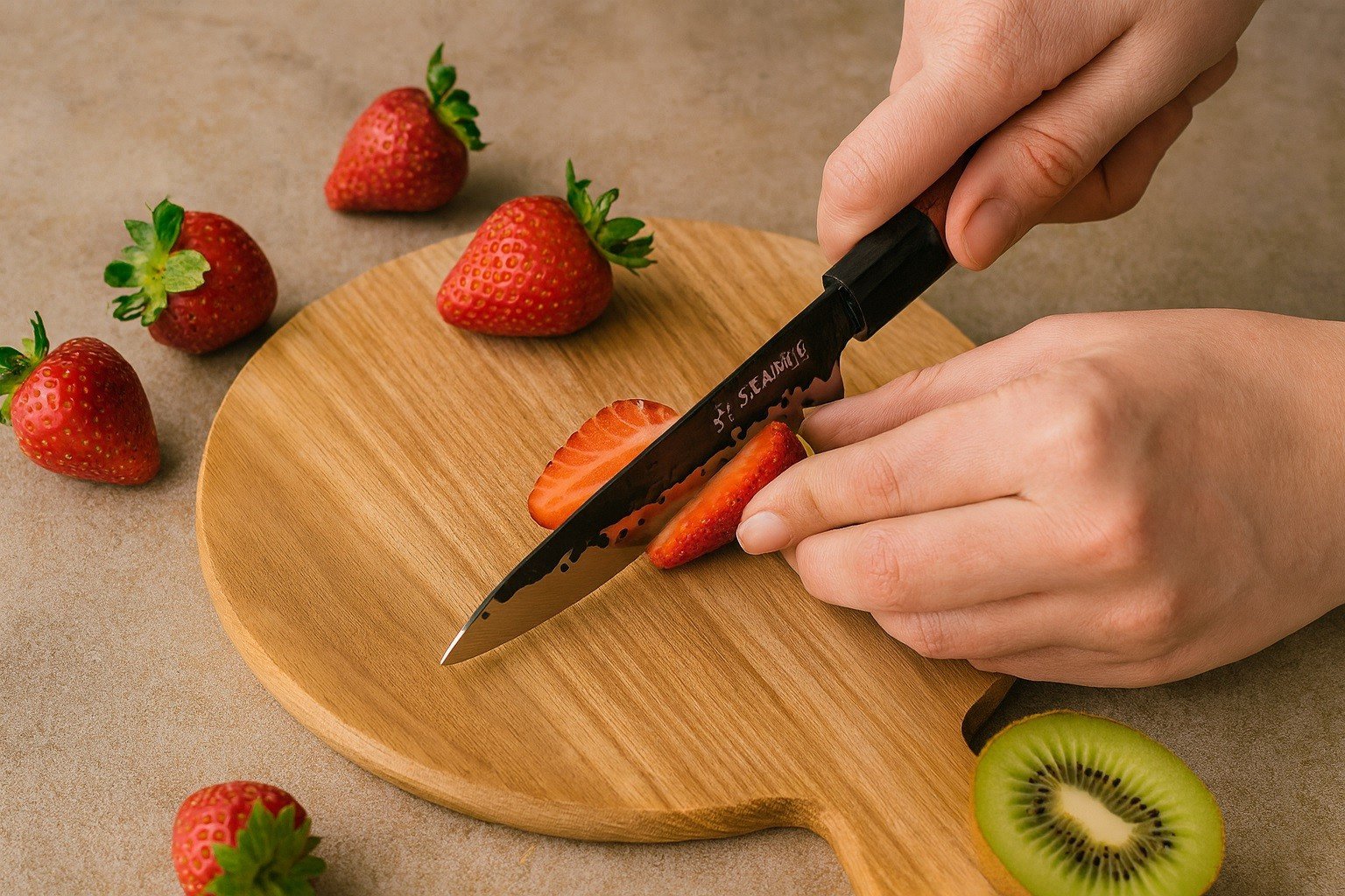 Nóż uniwersalny 12,5 cm ręcznie robiony Starke Pro Toshiro