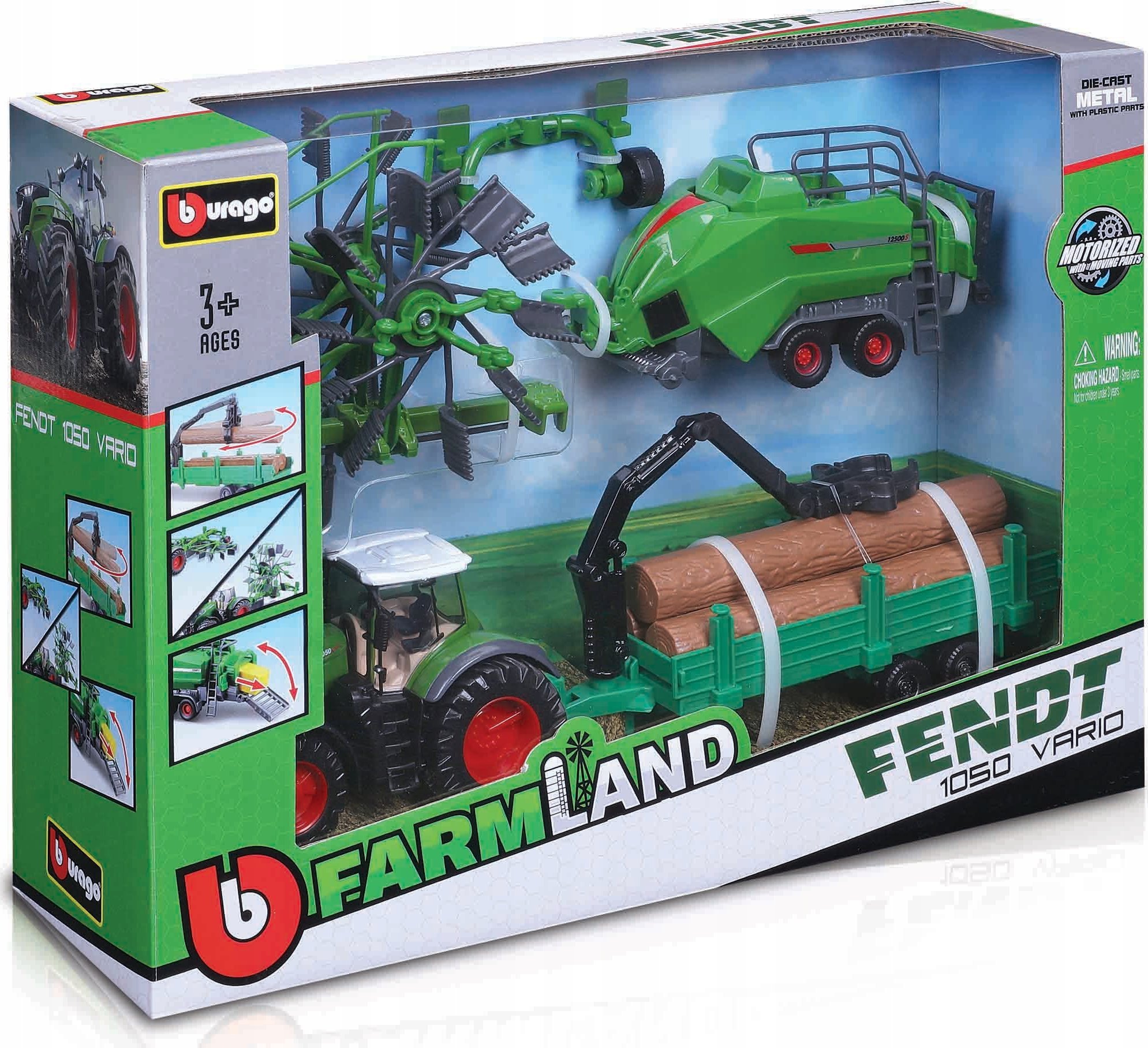 Bburago Tractor Gift Set Fendt 1050 Varior BBURAGO