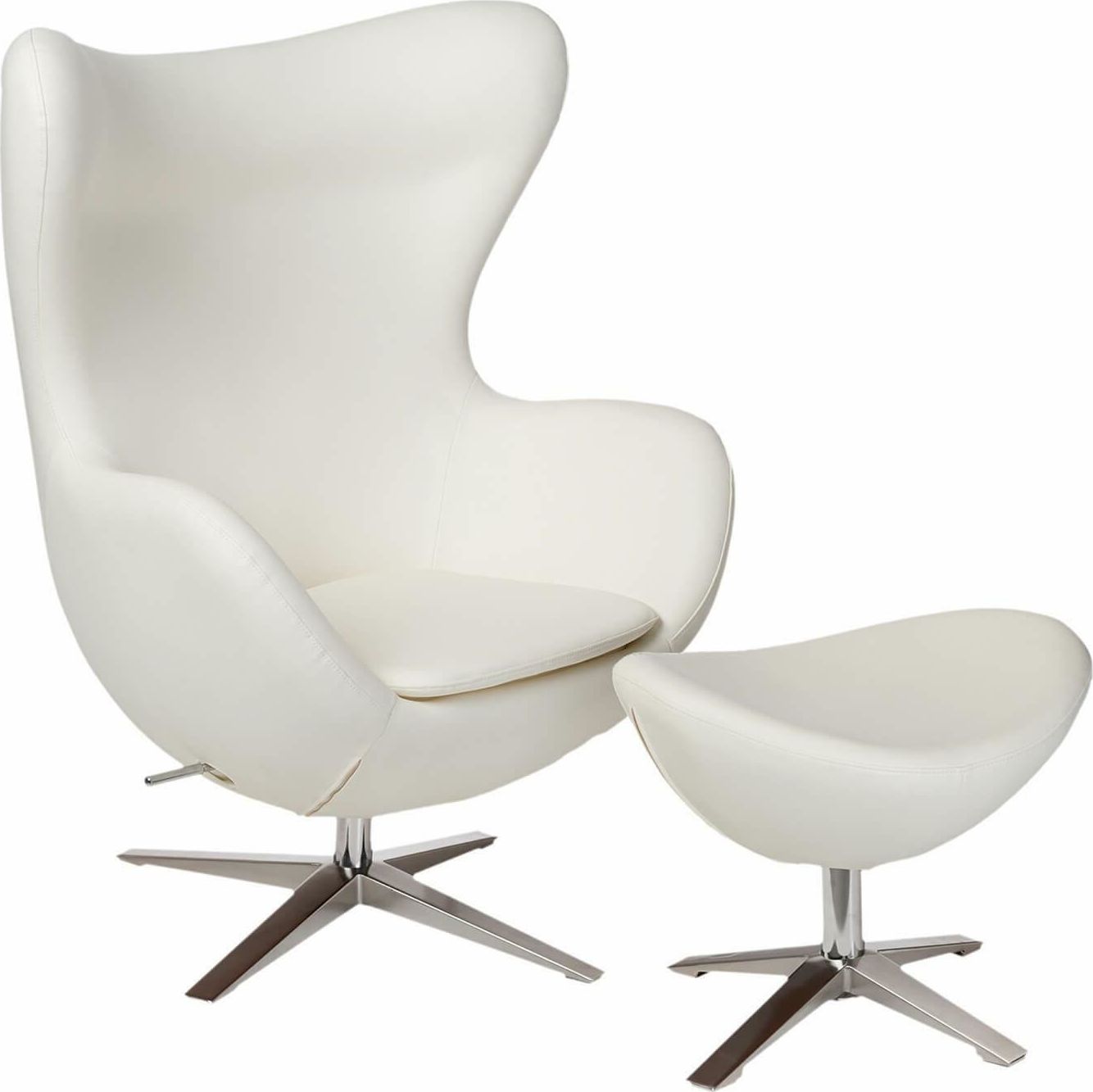 D2 Design Fotel Jajo Soft z podn. sk. eko 506 biały