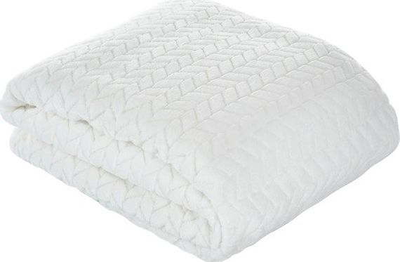 Eurofirany Narzuta Koc Miękki Flanelowy Cindy Krem 70x160