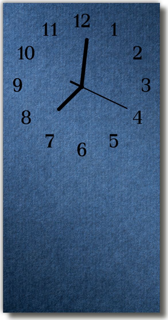 Tulup Zegar Szklany Pionowy Płyta niebieski