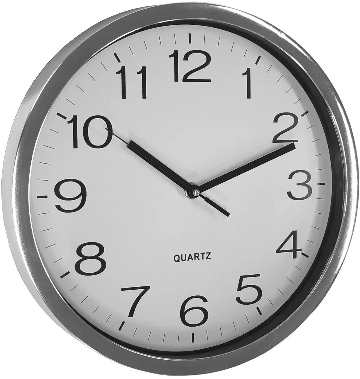 ASI COLLECTION Wall clock O31cm silver/chrome 24306030