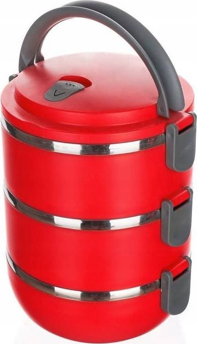 Banquet Pojemnik na żywność menażka 3cz 2,1l Culinaria RED