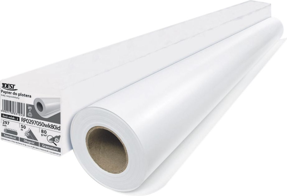 Idest Papier do plotera 420mm 50m 80G 2rolki (rp0420050wk80)