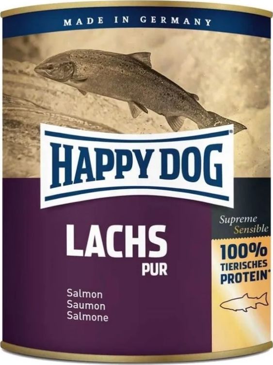 Happy Dog PUSZKA dla psa - ŁOSOŚ (Lachs Pur) 750g