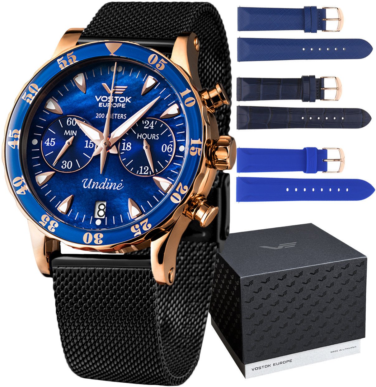 Zegarek damski Vostok Europe VK64-515B670BB czarny