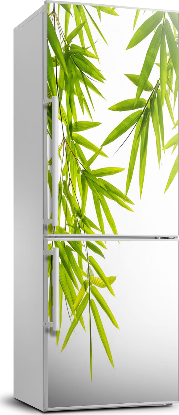 Tulup Naklejka samoprzylepna na lodówkę 70x190 cm Liście bambusa