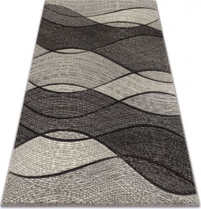 Dywany Łuszczów Dywan FEEL 5675/16811 FALE szary / antracyt / krem, 120x170 cm