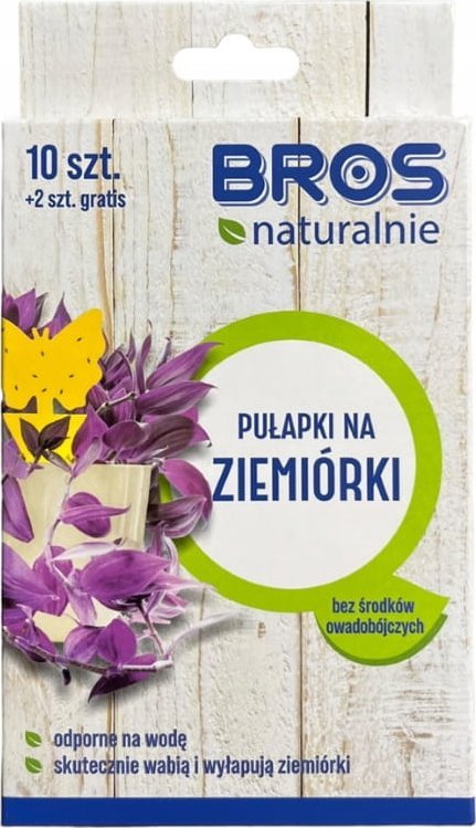 Pułapka na ziemiórki 12 sztuk Skuteczna ochrona roślin doniczkowych