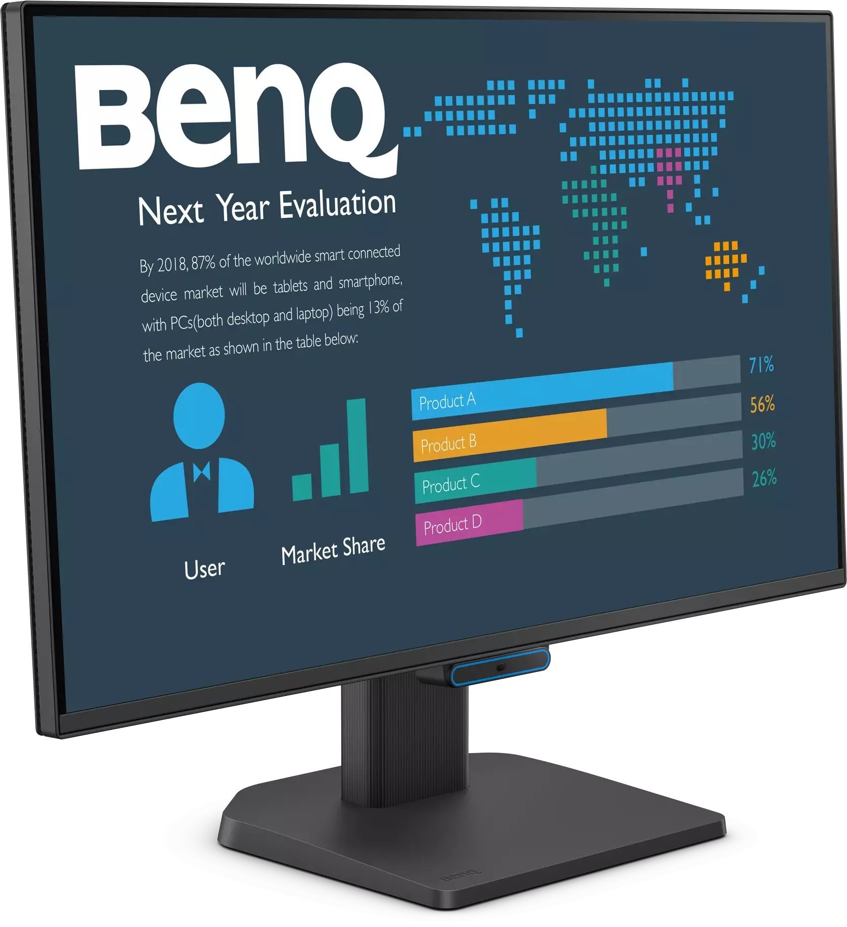 Monitor BenQ 60,5cm BL2490C 16:9 HDMI/DP/USB-C bk. spk. 144Hz FHD