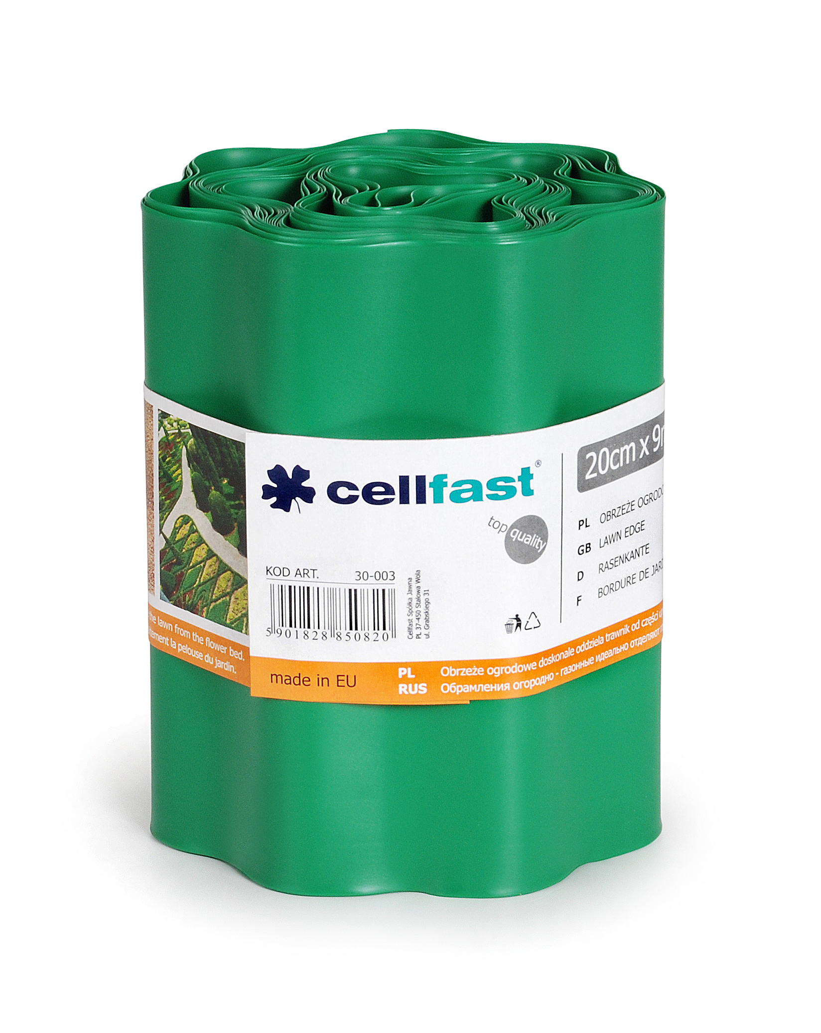 Cellfast Obrzeże ogrodowe zieleń 20cm x 9m 30-003