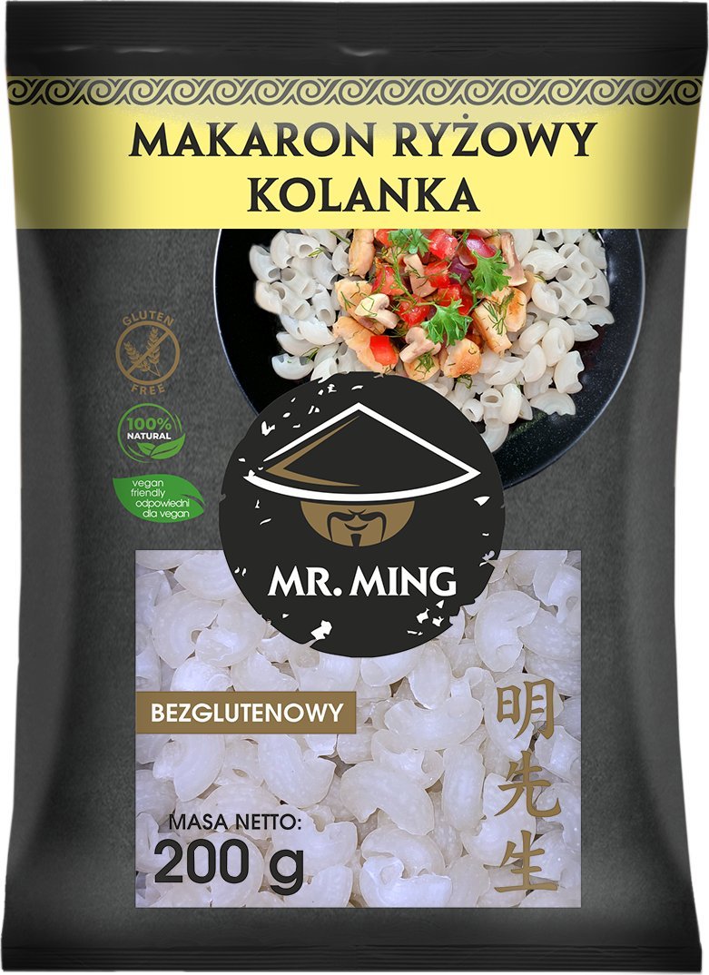 Asia Kitchen Makaron ryżowy PENNE 200g Mr. Ming