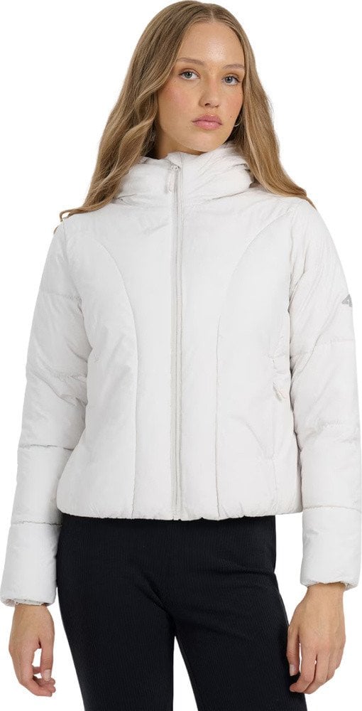 4f Kurtka damska puchowa F0706 szara 4FRAW25TDJAF0706 27S XL